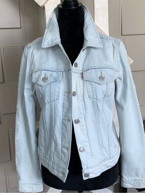 LEVI STRAUSS jacket coat light denim long sleeve Size Large